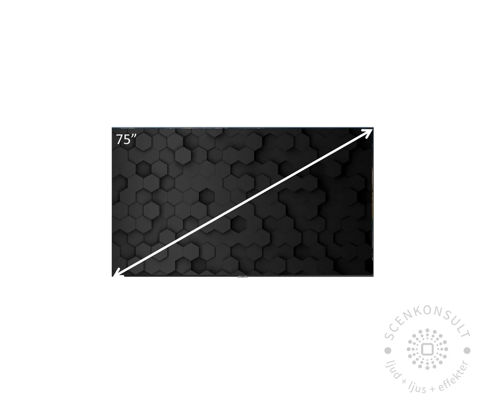 75" Skärm (4K UHD)