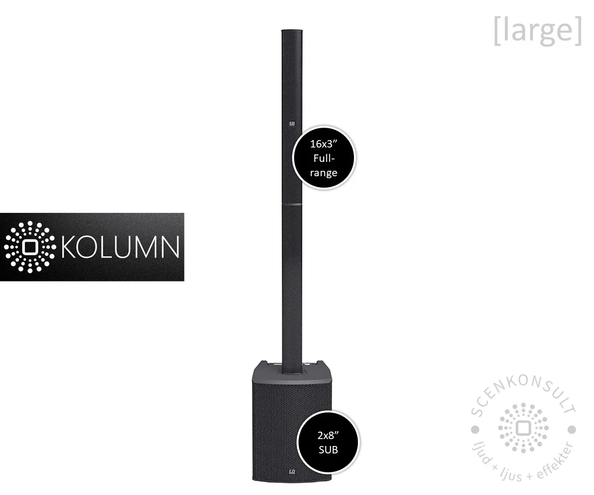 Kolumn Large kolumnhögtalare utan mikrofon