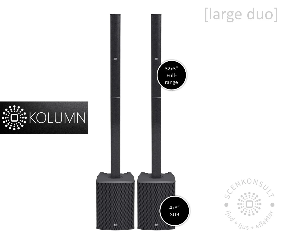 Kolumn Large Duo kolumnhögtalare utan mikrofon