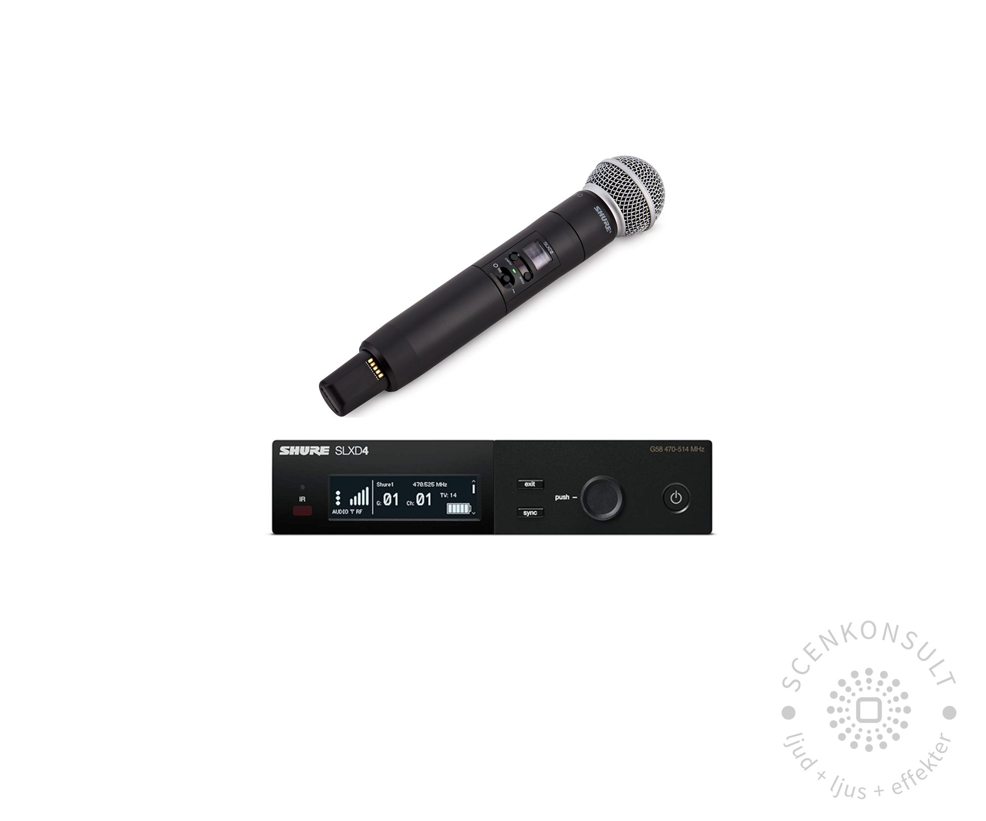 Shure SLXD – trådlöst system, 1 mik