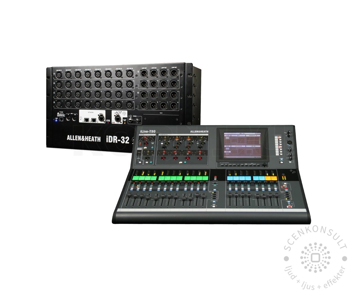 Digitalt mixerbord, 32+16 kanaler