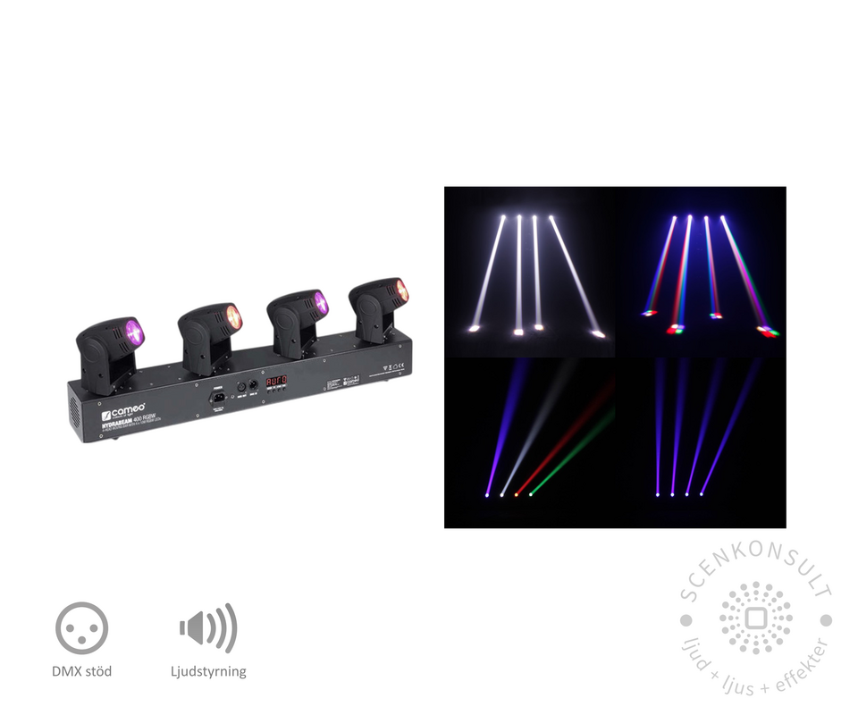 Moving Head Bar (4-huvud)