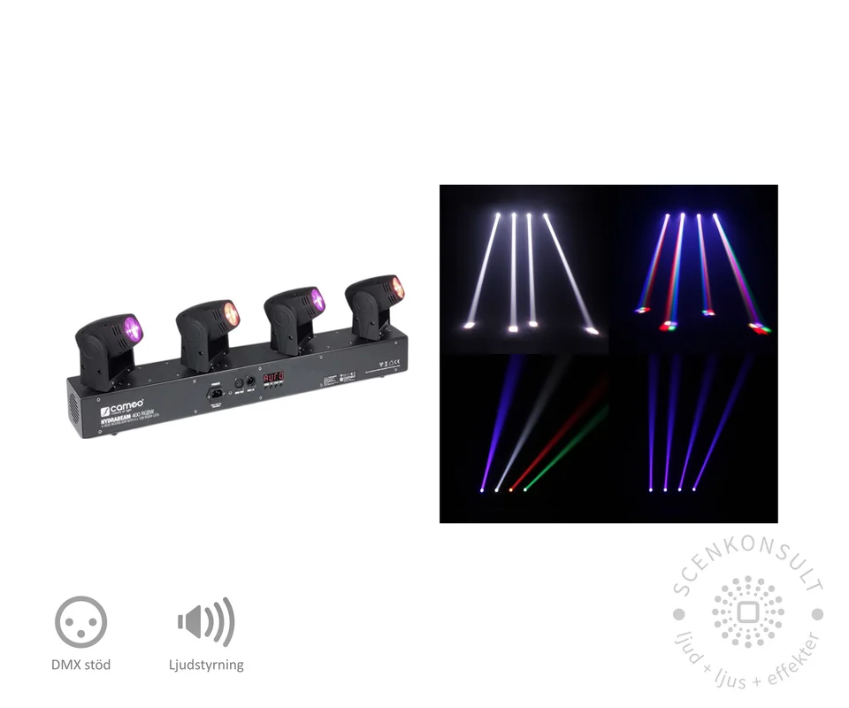 Moving Head Bar (4-huvud)