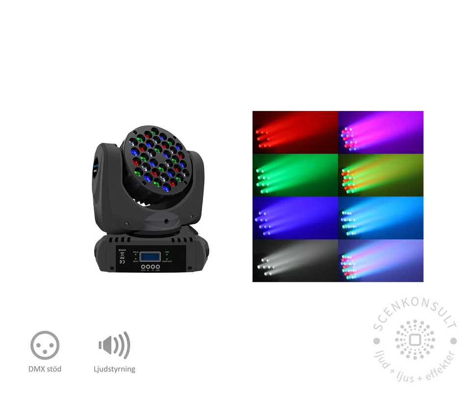 Moving Head Wash (36×3W RGBW)