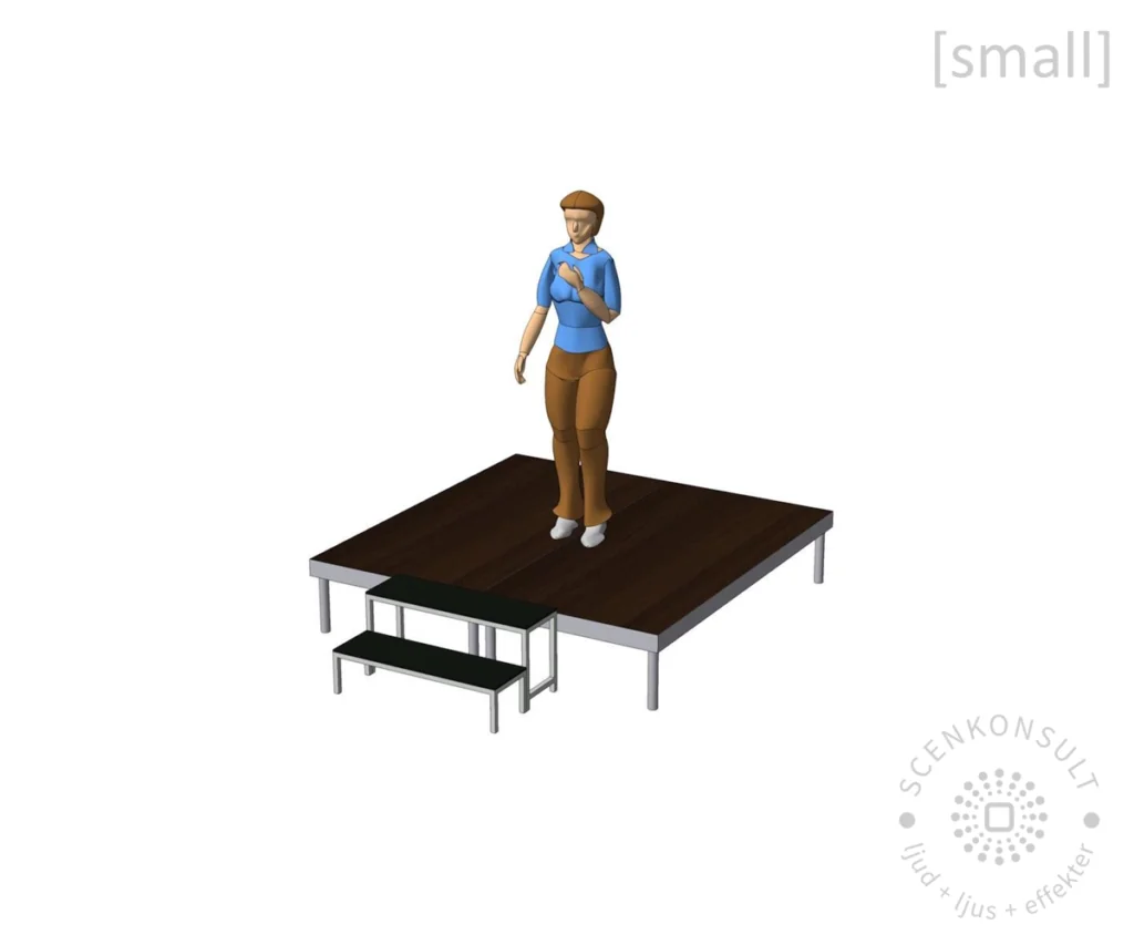 Scenpaket Small 4m² för 1 person